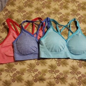 Lot of 3 Sports Bras